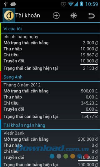 Chi tiêu hàng ngày for Android