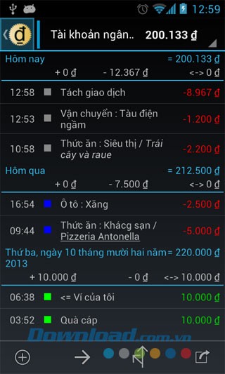 Chi tiêu hàng ngày for Android
