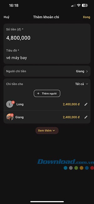 chia tien nhom cho ios 7*473477