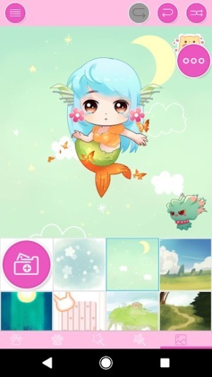 Tạo hình nàng tiên cá xinh đẹp