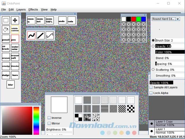 Hiệu ứng trong ChibiPaint