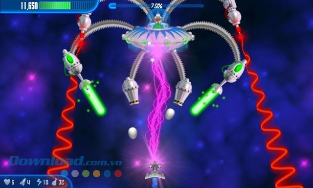 Diệt boss trong game Chicken Invaders 3