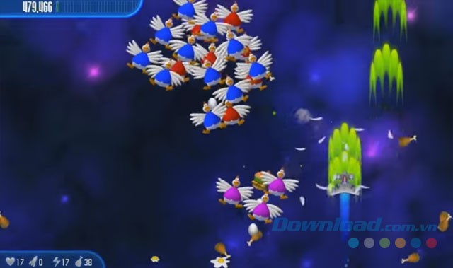 Giao diện game bắn gà Chicken Invaders 3 cho Windows 8