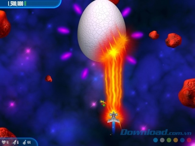 Chicken Invaders 3: Revenge of the Yolk Christmas Edition có nhiều màn chơi cực khó