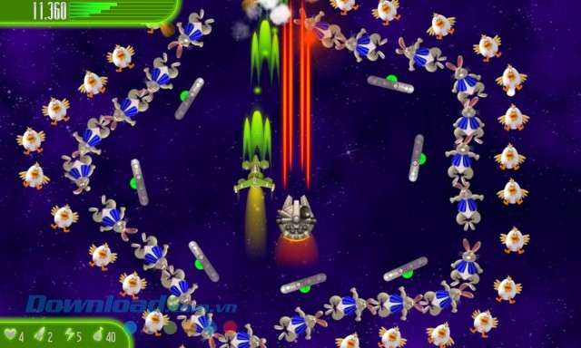 Thử thách trong game Chicken Invaders 4 Easter