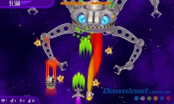 Game bắn gà huyền thoại Chicken Invaders 4 HD cho Android