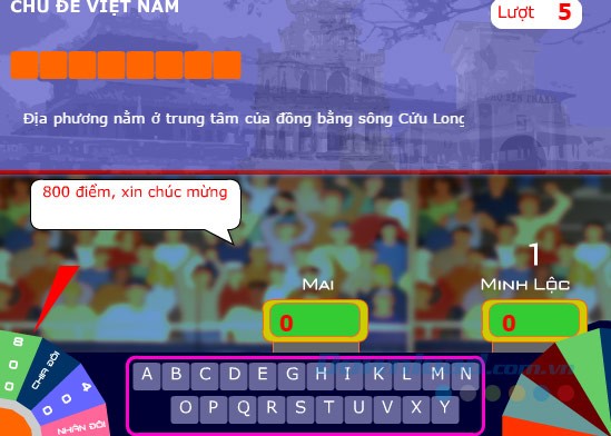Giao diện chơi game Chiếc nón kỳ diệu