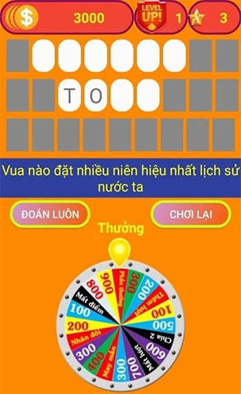 Câu hỏi nón kỳ diệu 2018