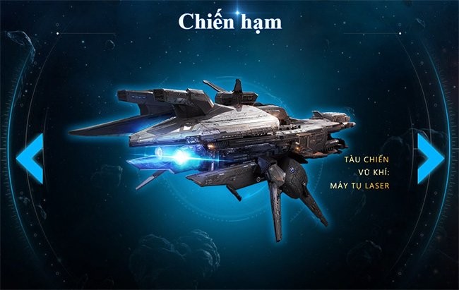 Một trong những phi thuyền không gian trong game Chiến Hạm Ngân Hà