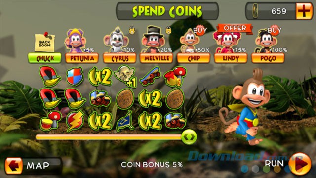 Lựa chọn số lượng công cụ power-up