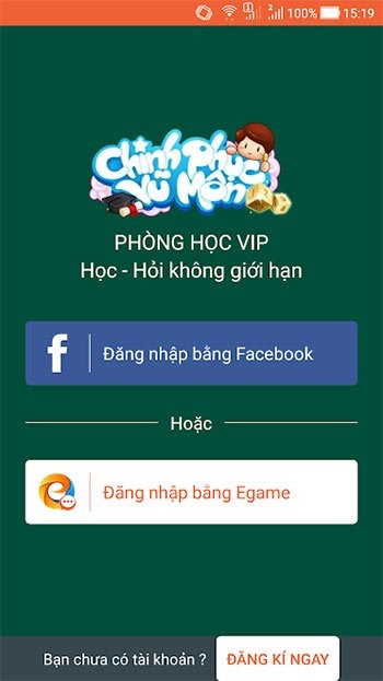 Đăng nhập Chinh phục vũ môn
