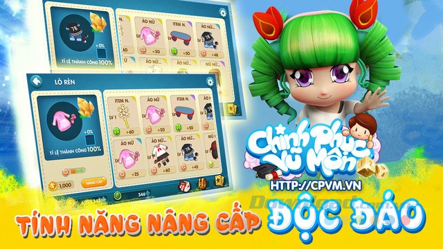 Tính năng nâng cấp