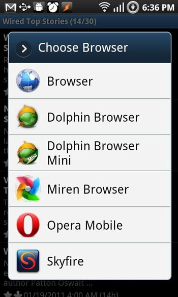 Choose Browser For Android