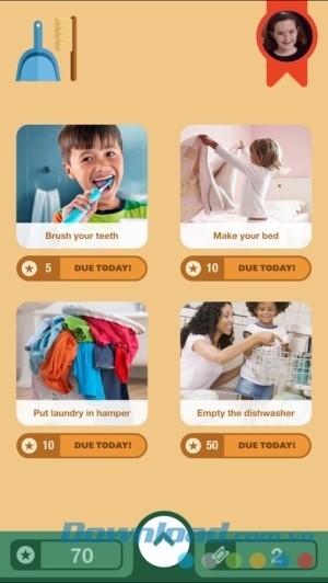 ChoreMonster cho iOS tạo nhiệm vụ