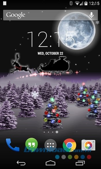 Christmas Live Wallpaper - ứng dụng hình nền hay cho Android