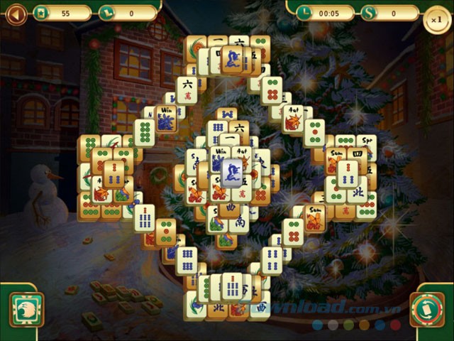 Game Giáng Sinh Christmas Mahjong