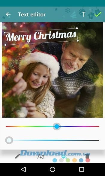 Thêm chữ vào ảnh với Christmas Photo Frames