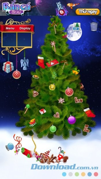 Tự trang trí cây thông