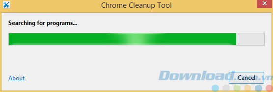Chrome Cleanup Tool quét chương trình trên Chrome