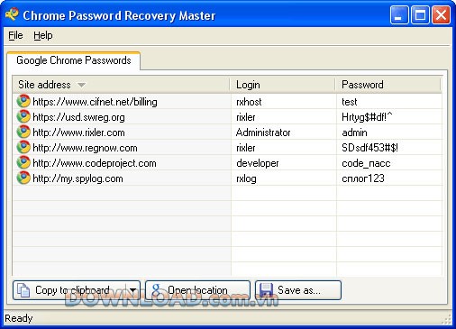 Chrome Password Recovery Master