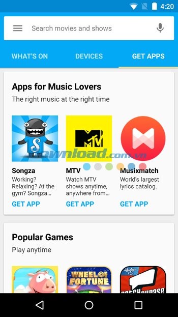 Cập nhật thông tin về các ứng dụng mới được Chromecast