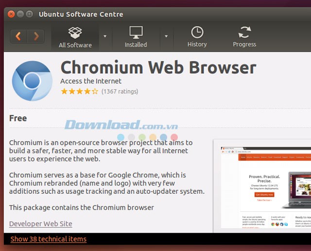 Chromium cho Linux