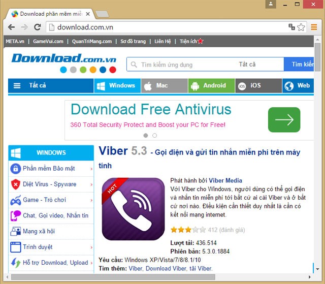 Giao diện của trình duyệt web Chromium