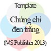 Template Chứng Chỉ Hàng Đầu Thế Giới - Đen Trắng