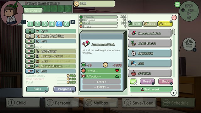 Xây dựng lịch trình chi tiết cho cuộc sống hàng ngày của Ciel