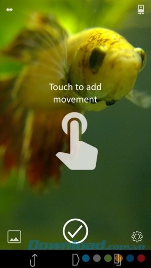 Chạm để thêm chuyển động trên ảnh chụp bằng Cinemagraph cho Android