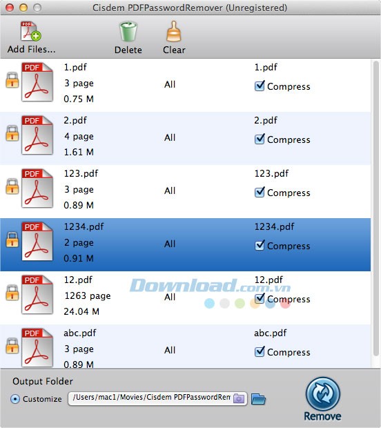 Cisdem PDFPasswordRemover for Mac