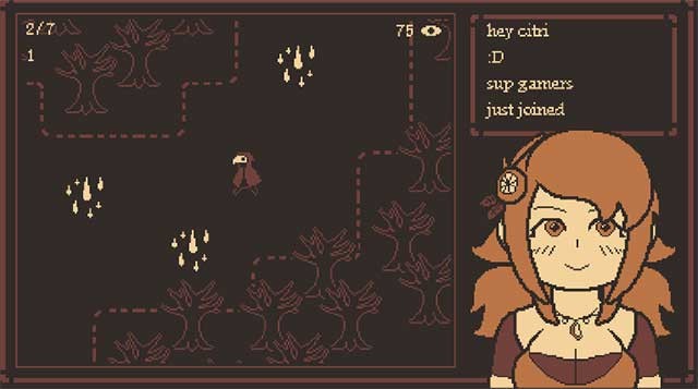 Bạn sẽ chơi dưới góc nhìn của Citri, một Vtuber đang livestream chơi game Noirwood