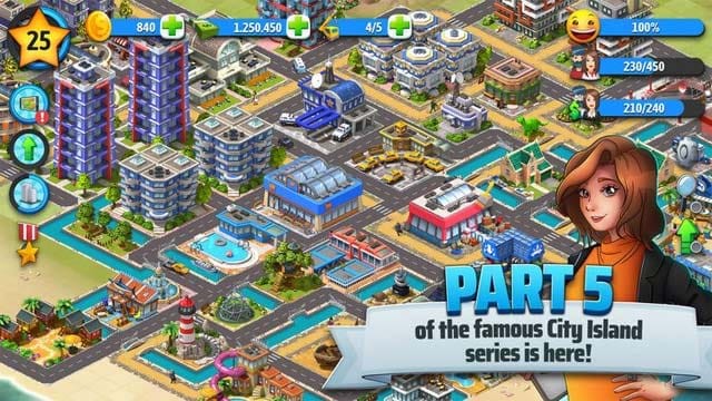 Phần game mới nhất của series game mô phỏng xây dựng thành phố City Island - City Island 5