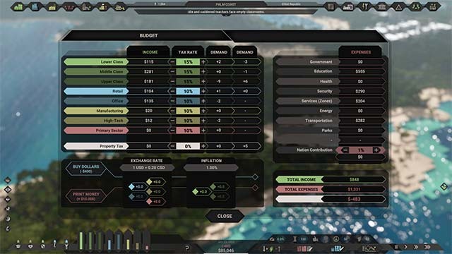 Cân bằng giữa kinh tế, chính trị và các yếu tố khác trong Citystate 2