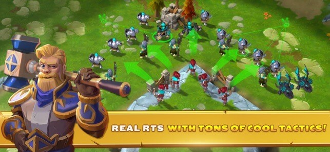 Thể hiện chiến thuật của bạn trong các trận đánh RTS của game Clash of Legions