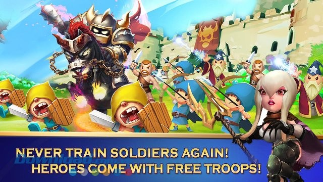 Chiêu mộ anh hùng trong game Clash of Lords 2