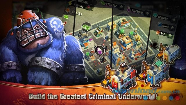 Thành phố đổ nát trong Clash of Mafias cho Android