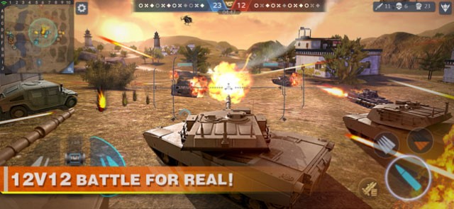 Clash of Panzer là game bắn tăng tổ đội 12v12 trực tuyến, tốc độ nhanh