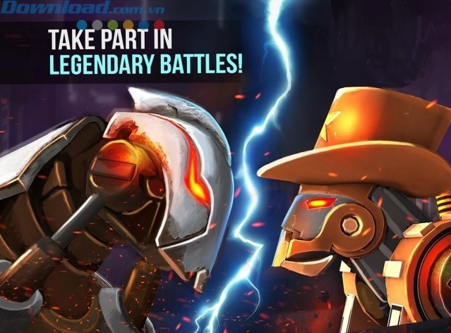 Tham gia vào các trận chiến huyền thoại giữa các robot