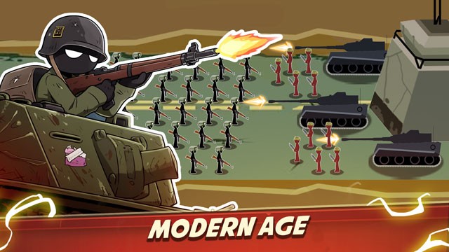 Bắt đầu với những chiến binh người que tiền sử và tiến hóa quân đội