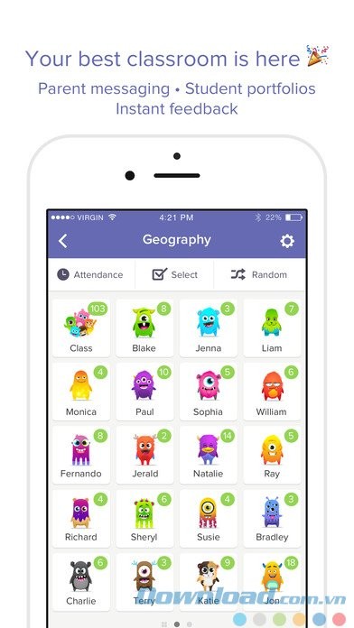 Lớp học trực tuyến ClassDojo