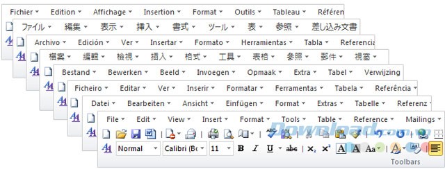Hỗ trợ đa ngôn ngữ