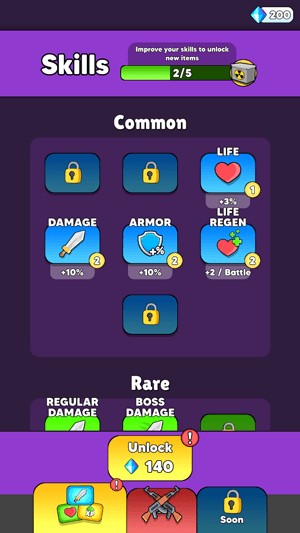 Khám phá và thu thập Kỹ năng & Vật phẩm