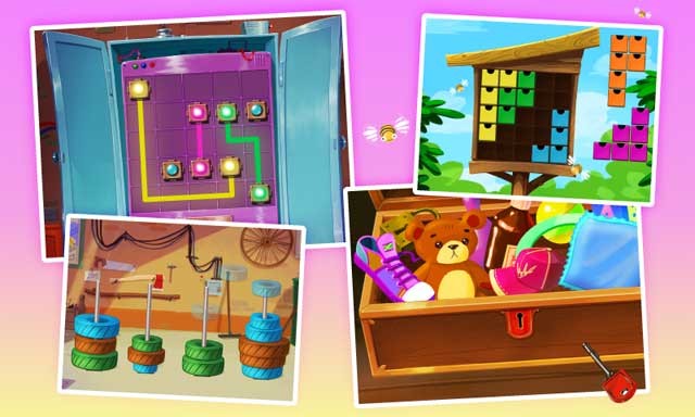 Clean Up Kids Android có các mini game vui nhộn để bé học cách dọn dẹp ngăn nắp