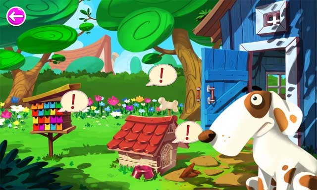 Trong vườn, các bé hãy trồng hoa, xây hàng rào, giải quyết tổ ong và sửa sang chuồng chó