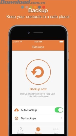 giữ danh bạ ở một nơi an toàn