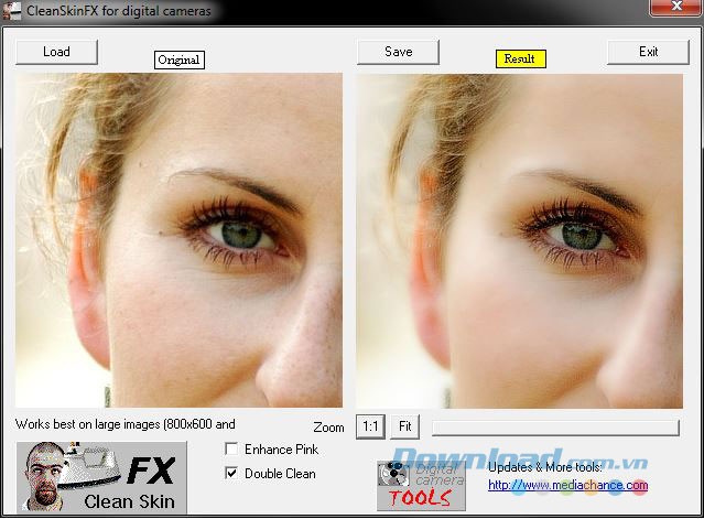 Một hình ảnh mẫu của phần mềm