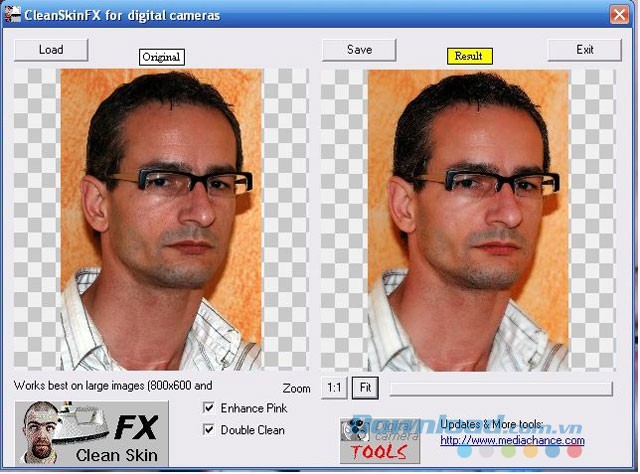 Chỉnh sửa độ mịn cho da