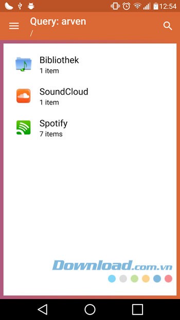 Giao diện sử dụng ứng dụng Clementine Remote