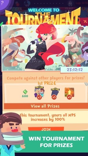 Thắng các giải đấu trong Clicker Racing để nhận được nhiều phần thưởng giá trị